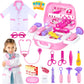Kids Doctor Kit for Girls, Pink Doctors kit for Kids 22 Pieces Doctor Play Gift for Kids Medical Toys Set with Roleplay Doctor C