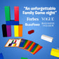 The Uzzle Stack Royale Board Game - Fun Family Game for Ages 4+, Wooden Color Block Puzzles, Brown