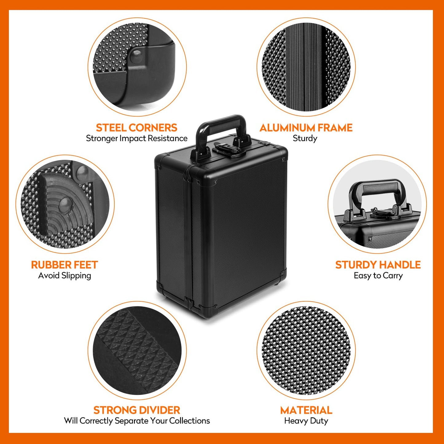 Old Canal Graded Card Storage Box, Psa Slab Case Holder For Graded Cards, Top Loaders Trading Card Storage Hard Case For Sports