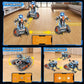 Insoon 5-In-1 Building Toys With Led Light, App & Remote Controll Building Block Set, 604 Pcs Rc Tech Rechargeable Tank Robot Sleigh Tracked Racer Toy, Gift For Kids Boys Girls Ages 6 7 8 9 10 11 12+