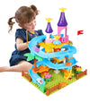 Marble Run Toy Building Sets, 86Pcs Castle Building Duplos For Age 3+, Marbles Track Building Toys, Large Building Bricks Race Track Stem Educational Toys For Toddler Boy Girl Birthday Toys Gifts