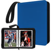 Mini Card Binder  1-Pocket Super Lightweight Zipper Binder Holds 80+ Trading Cards  Small Cards Binder for TCG  MTG  Sports & Game Cards  Portable Gift for Girls & Collectors (Blue)