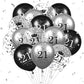 21St Birthday Balloons Decorations 15Pcs Black Silver Happy 21St Birthday Party Latex Confetti Balloons For Men Women Boys Girls 21St Anniversary Happy Birthday Party Decor Supplies 12 Inches