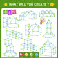 Springflower Fort Building Kit For Kids,Stem Construction Toys, Educational Gift For 3 4 5 6 7 8 9 10 11 12 Years Old Boys And Girls,Ultimate Creative Set For Indoor & Outdoors Activity,200 Pcs,Green