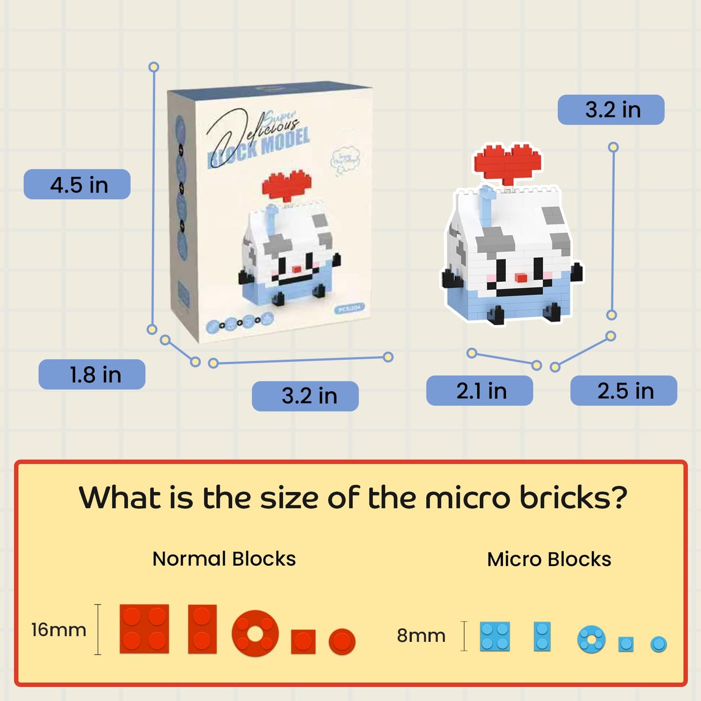 HIGH GODO Food Party Favors Building Set, Mini Food Building Blocks Model Kits, Goodie Bag Stuffers, Classroom Small Prize Toys