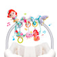 Koty Carseat Toys Hanging, Blue Mermaid Stroller Toys For Babies 0-6 Months, Baby Car Seat Toy With Crinkle, Teether, Music Box,