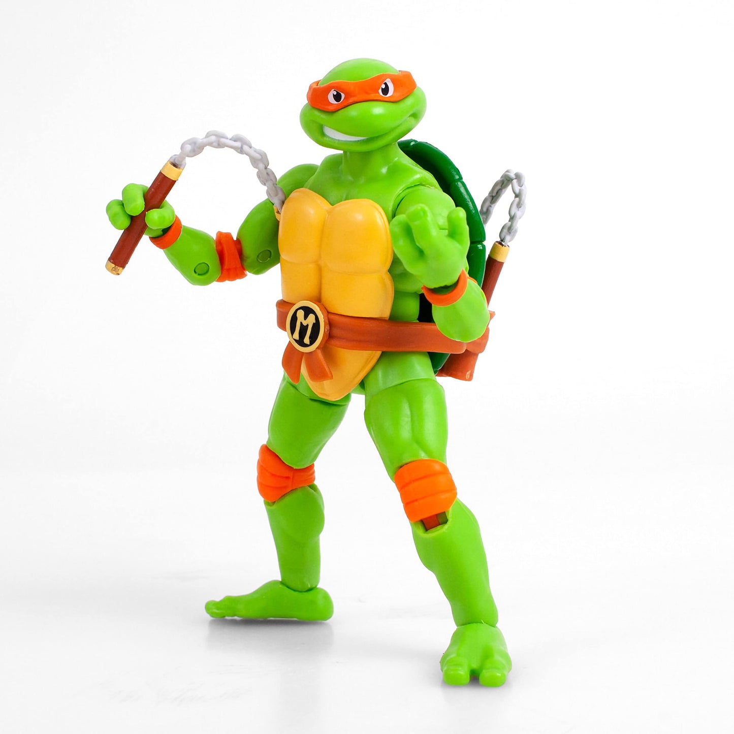 The Loyal Subjects Teenage Mutant Ninja Turtles Michelangelo Action Figure, 5-inch, Multicolored, Model BATMNTMICWB01, Plastic