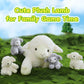 Tezituor 5Pcs Lamb Stuffed Animals Set, 20" White Plush Sheep & 4 Lamb Babies, Realistic Soft Toys for Kids