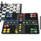 Outside Inside 5-in-1 Backpack Board Games | Compact, Foldable, Travel Size | Black | Model 99960