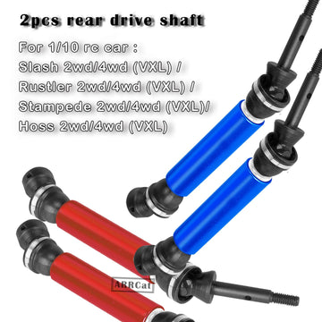 ARRCat Rear Drive Shaft Cvd Axles for 1/10 Rustler VXL 2WD,Slash 2WD VXL,Stampede VXL 2WD, Hoss VXL 2WD,2pcs Upgrades Part Hop-U