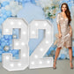 Marquee Numbers Large 32Nd-Birthday Decorations: 4Ft Light Up Number Party Decor 23 Year Old Women And Men Birthday Decoration B