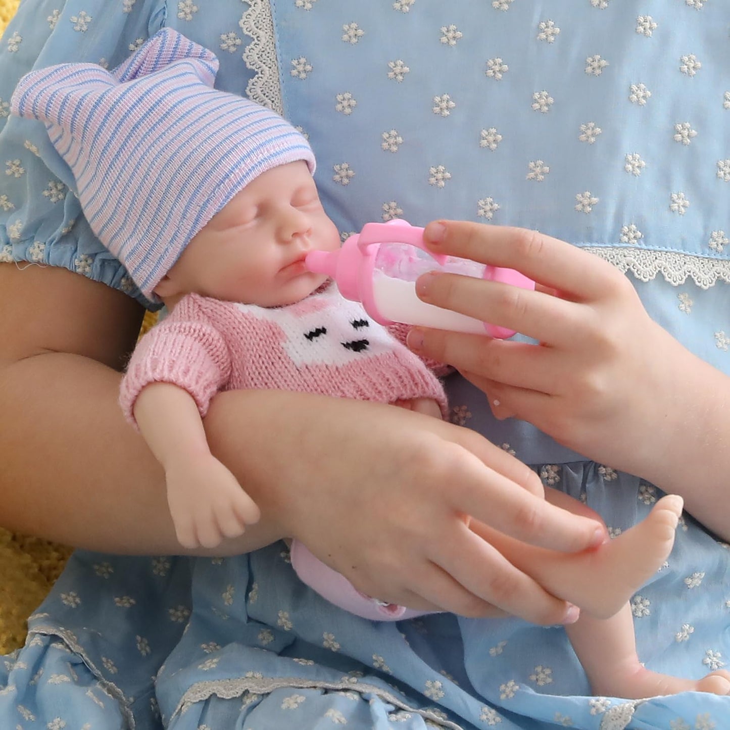 Mire & Mire Reborn Baby Dolls 12'' Girl Full Silicone Baby Doll Realistic-Newborn Baby Dolls That Look Real Sleeping Baby Doll