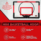 Sosation 2 Pcs Mini Basketball Hoop with 4 Basketball  Sticky Hook  Pump  Indoor No Drilling Basketball Hoop Decompress Game for Kid mature-themed Gift(Classic Style)