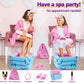 Kids Spa Kit For Girls Toy - Nail Polish Set For Girls Gifts 7-12 - Foot Spa Day Girl For Manicures Pedicure - Nail Art Salon Ki