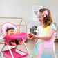 Anivia Baby Doll High Chair, Toy High Chair For Baby Doll (Dh010-Pink)