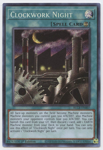 Clockwork Night - Blcr-En007 - Secret Rare - 1St Edition