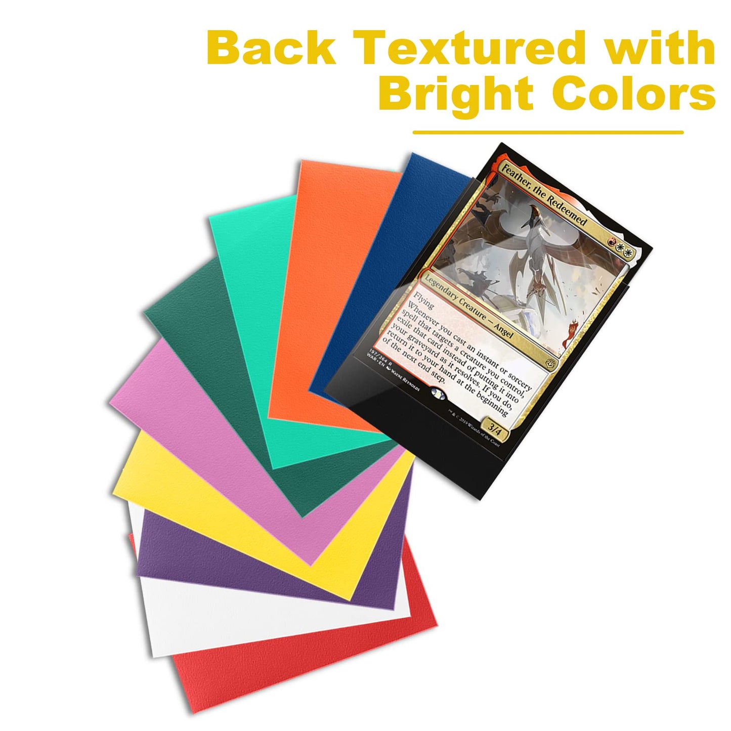 Yellow MTG Card Sleeves 200 Pack  Standard Card Sleeves Sturdy MTG Sleeves Matte Back Finish  Perfect Shuffling - Protect All Your Trading Cards Collectible Cards by Fabmaker  Never Tear