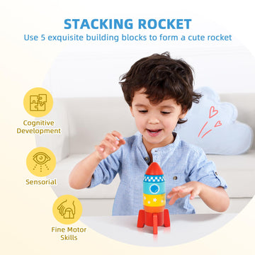 Oook Montessori Educational Toys For 1 Year Old, 6 In 1 Learning Toys Set For Toddlers Wooden Toy Present (3 In 1 Edutational Bo