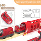Toy Train Set Remote Control Locomotive Train, Motorized Train For Wooden Track, Electric Train And Tunnel With Sound & Lighting Effect, Magnetic Trains Compatible With Thomas, Brio, Chuggington