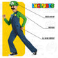 Nintendo Super Mario Brothers Luigi Classic Boys Costume, Large/10-12