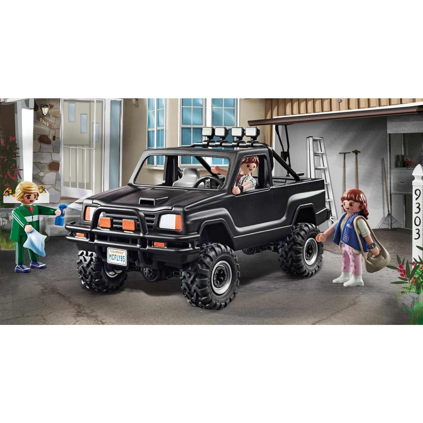 Playmobil Back to The Future Marty's Pickup Truck - Model 70633, Standard Size, Multicolor, Plastic Construction