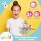 Yonlit Lifelike Plush Pet Bunny Basket Set Realistic Rabbit Stuffed Animal With A Suitable Fabric Pet Bag Cute And Funny Gift For Ester Present Or Stuff Collection 7 Inches (Yellow)