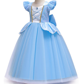 Bibeikele Princess Costume For Girls Dress Up Outfit With Rich Accessories 3-4Years(C08-100)