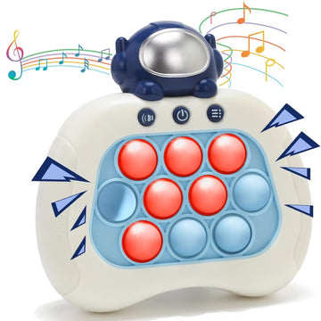 Pop Push Game Fidget Toy For Kids Ages 3-12,Handheld Fast Push Game Astronaut Console Fidget Toys For Girls Boys,Light Up Sensor