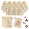 Sumind 36 Set Christian Tic Tac Toe Game Gift for Kids Religious Party Favors with Jesus Bible Mini Wooden Jesus Fish Game Draws