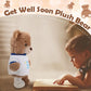 Deekin Get Well Soon Gifts for Kids Injured Recovery Bear Stuffed Animal Gifts Bear for Kids mature-themed with Broken Arm After Surgery Soft Bandage Plush 10 Inches(Brown Leg Injury)