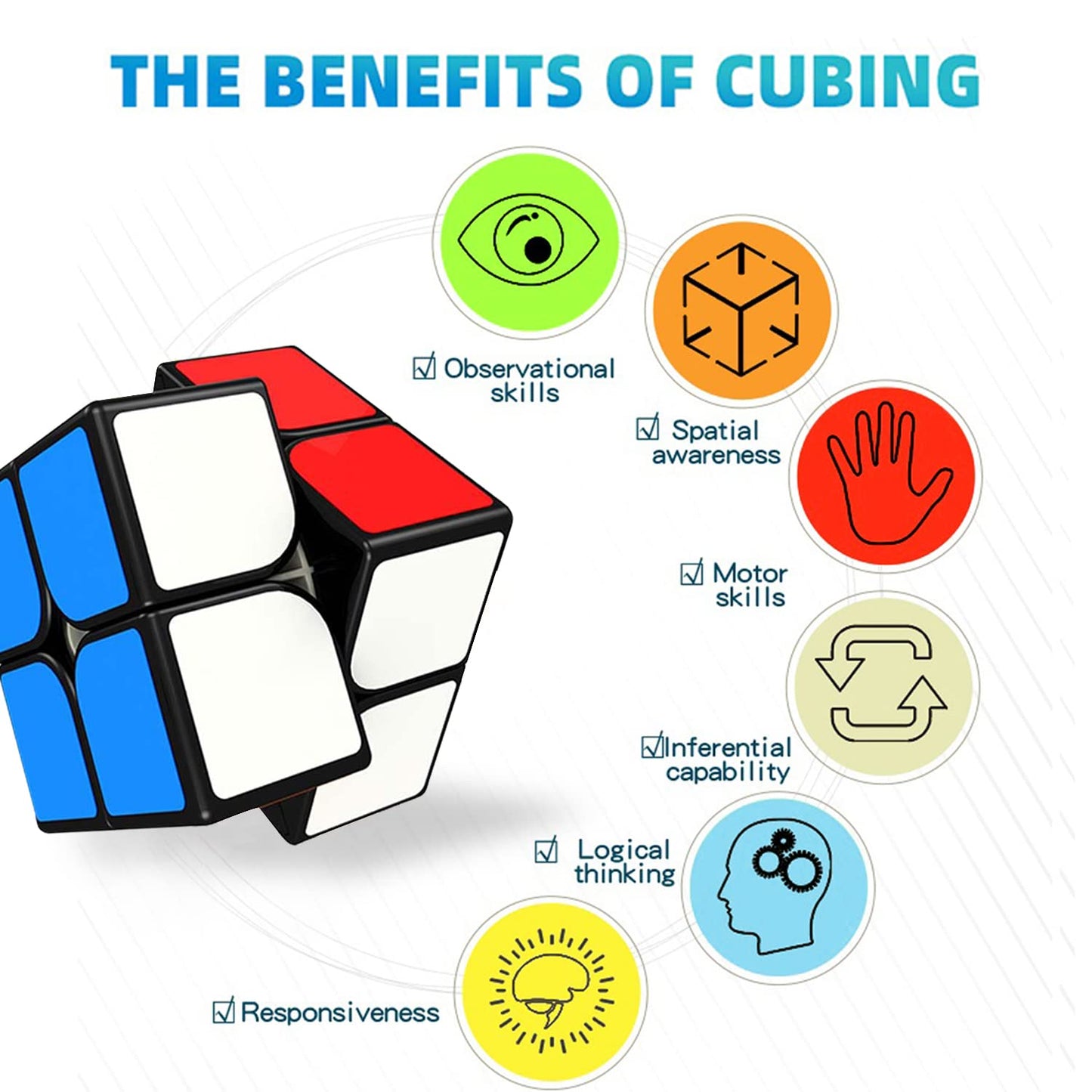 Goodcube 2X2 Cube Toys Puzzle, Black