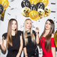 Jonhamwelbor Sweet 16Th Birthday Balloons Gold And Black Party Decorations 15 Pack 12 Inch Latex And Confetti Balloon Printed Wi