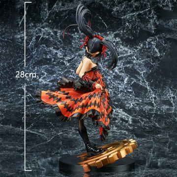 Lunk Tokisaki Kurumi Action Figure Standing Position Model Pvc Anime Statue Character Collections Model Ornaments 11 Inch
