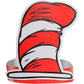 Amscan Dr. Seuss Cat In The Hat Paper Hats for Kids, 36 Count - Red & White Striped Party City Paper Hat for Boys & Girls - Birt