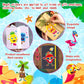 24 Sheets Summer Make A Face Sticker Hawaii Tropical Pool Beach Stickers For Kids, Make Your Own Watermelon Pineapple Flamingo S