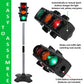 Kiddie Play Traffic Light Toy Set with 5 Street Signs, Multicolor, Model KT9326, Durable Plastic for Kids