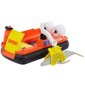 Matchbox Rescue Adventure Set With Vehicle And Animal Figure, Choose Whale Rescue Boat Or Rhino Rescue Helicopter, Both With Animal Figures, Action And Exploration Game For Kids Age 3 And Up