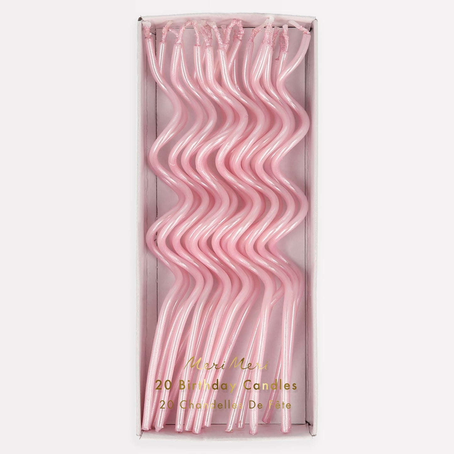Meri Meri Swirly Tall Cake Candles (Pack of 20), 5 Tall, Unscented Meri Meri Candles
