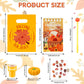 Saypacck 130 Pcs Fall Party Favors Thanksgiving Christian Party Gifts Pumpkin Maple Stationery Set Juses Treat Bags Fillers Mini