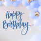 Sinload Happy Birthday Sign for Backdrop Happy Birthday Decal for Arch Backdrop for Girls Boys, Letter Sticker Peel & Stick Wall