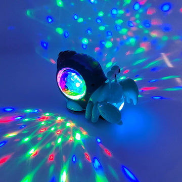 Tipmant Baby Toddler Electric Crab Cute Electronic Animal Vehicle Car Toy Crawl, Play Music, Luminous Light Kids Birthday (Green)