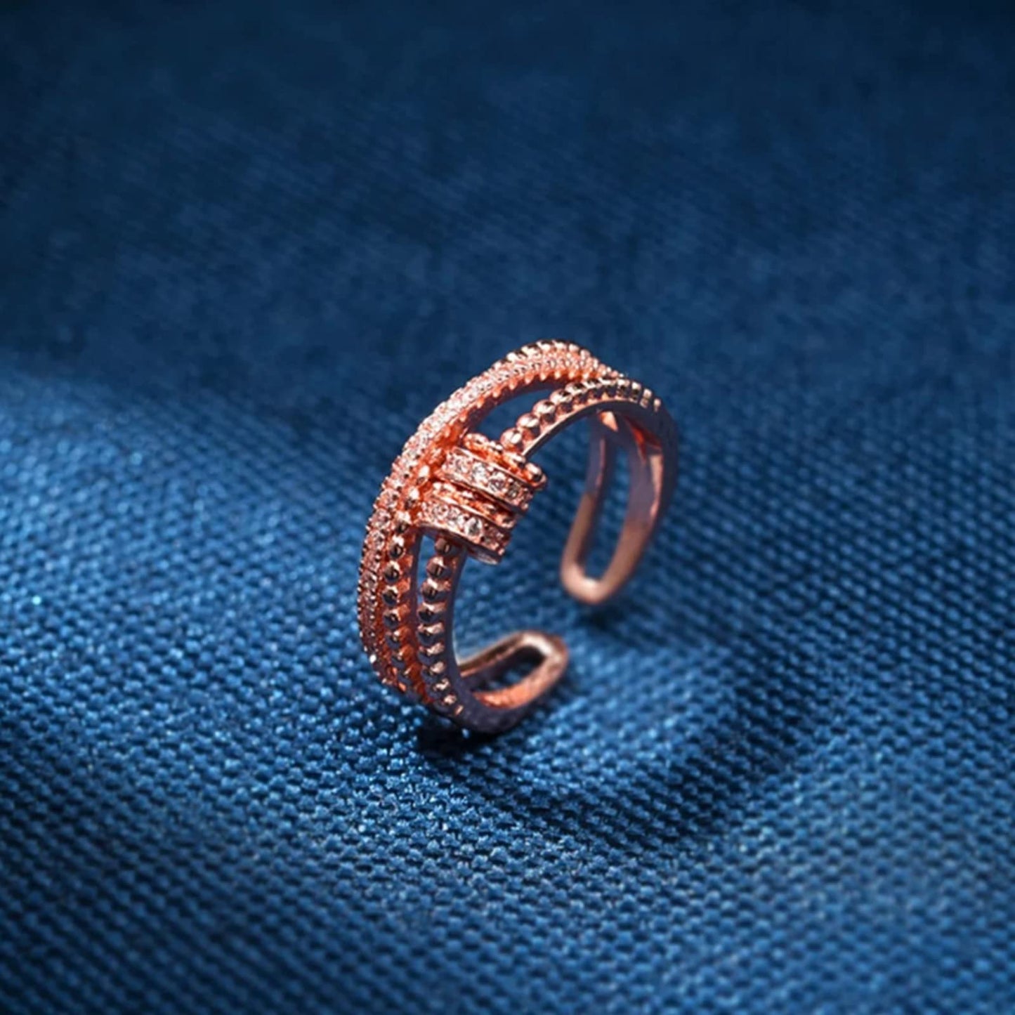 Long Tiantian Daughter Gifts From Mom To My Daughter Fidget Ring Gift From Mom Anxiety Relief Worry Rings Spinner Rings For Daughter Gifts(Rose Gold)