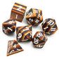 HDdais DND Dice Set 7PCS Wood Polyhedral Dice Set D&D with Metal Box for RPG Dungeons and Dragons Role Playing Tabletop Games (Y
