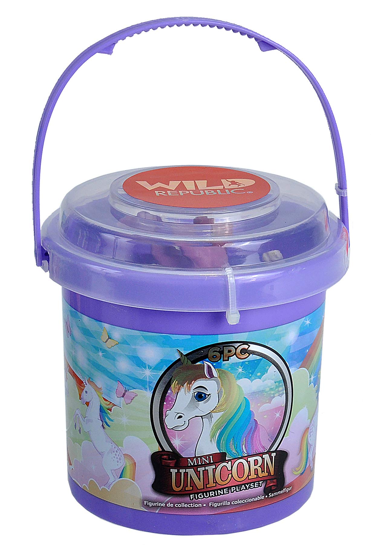 Wild Republic Unicorn Bucket, Kids Gifts, Unicorn Gifts, Fantasy Figures, Unicorn Toys, Kids Gifts, 6-Piece