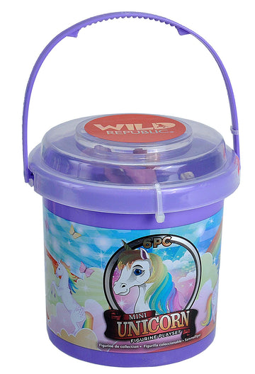 Wild Republic Unicorn Bucket, Kids Gifts, Unicorn Gifts, Fantasy Figures, Unicorn Toys, Kids Gifts, 6-Piece