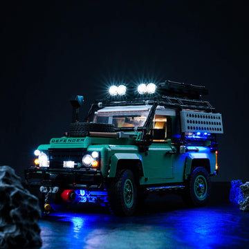 Upgraded Light Kit Compatible With Lego Icons Land Rover Classic Defender 90 Model Car Building Set, Lights Decoration Compatibl