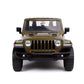 Just Trucks 1:24 2020 Jeep Gladiator Die-Cast Car Brown With Tire Rack, Toys For Kids And Adults