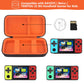 Supmay Carrying Case Compatible with KAVOYI/Beico/TEBIYOU 32 Bit Handheld Games for Kids  Portable Arcade Gaming Player Storage Holder Travel Bag with Mesh Pocket for Battery  USB Cable  Black+Orange