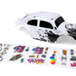Summitlink Custom Body Compatible For 1/10 1/8 Scale Rc Car Or Truck (Truck Not Included) (Unpainted With Stickers)