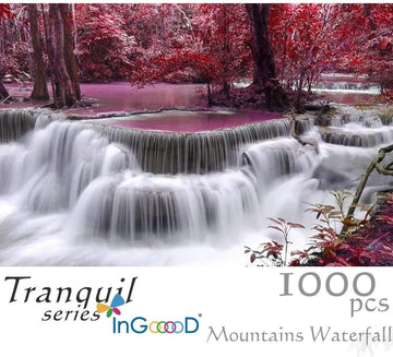 Ingooood Tranquil Series- Mountains Waterfall - Jigsaw Puzzles 1000 Pieces For Adult